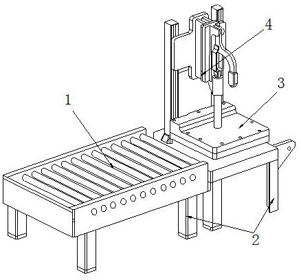 Paper box conveying equipment with flattening performance