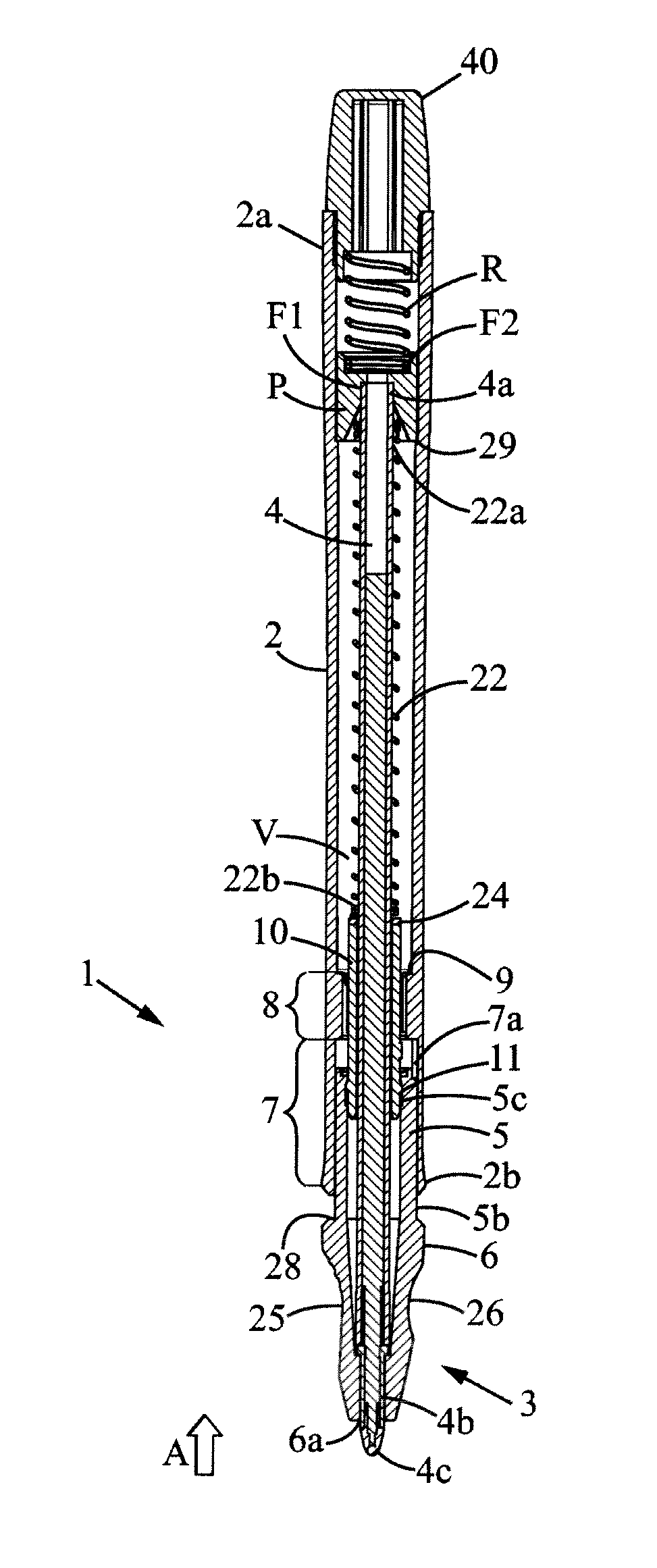 Retractable tip writing instrument with a protective sleeve