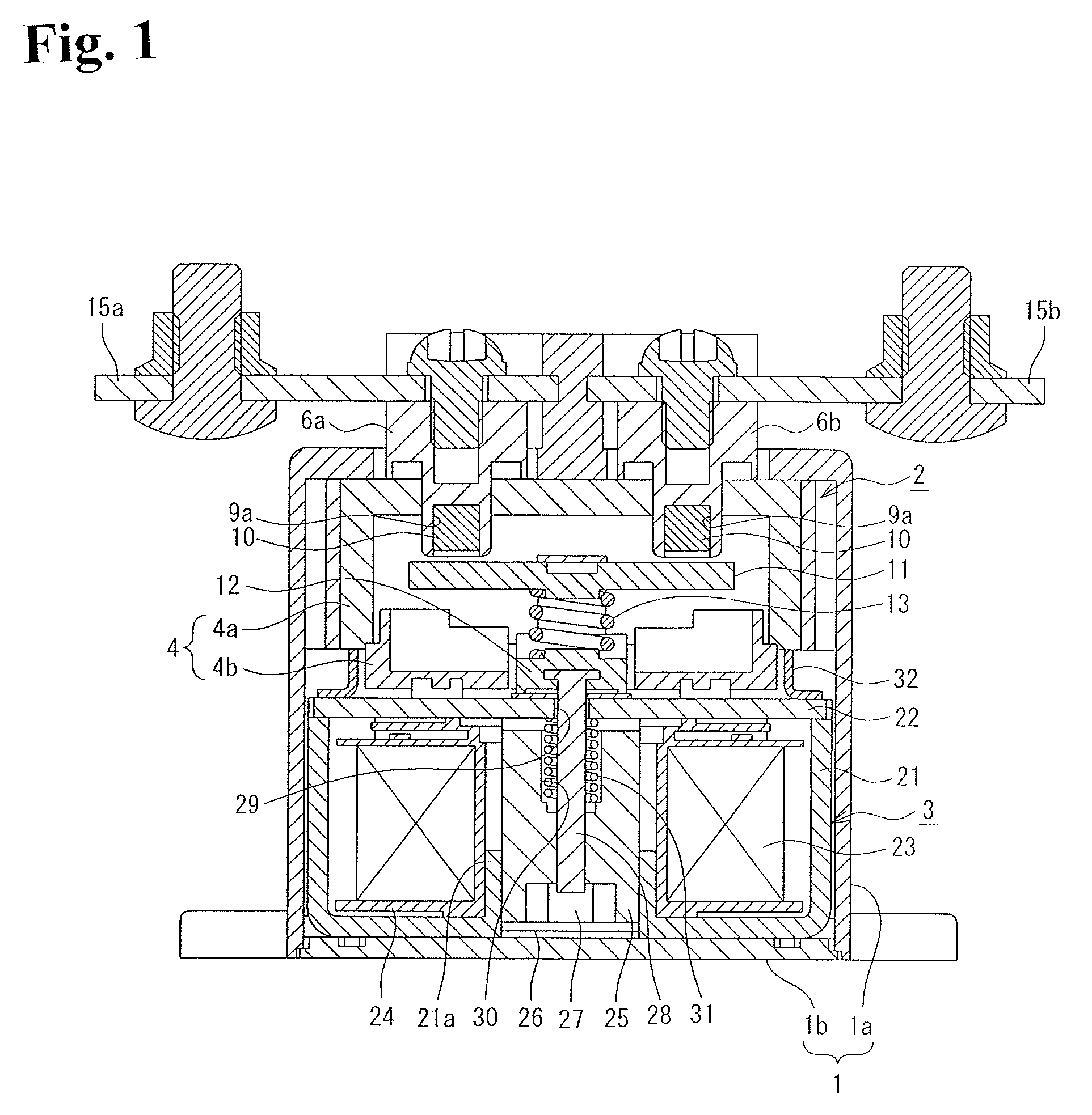 Contact device and electromagnetic switch using contact device