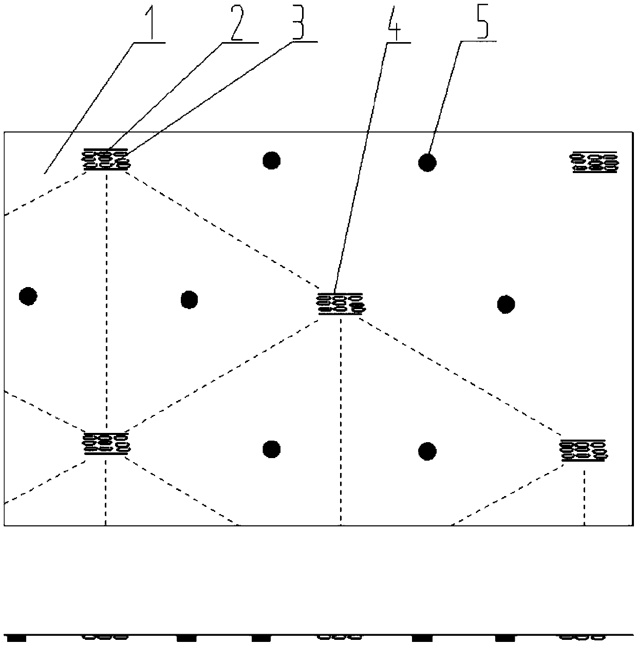 Rice dry-seeding method based on wet pipes