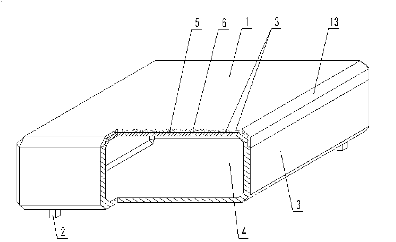 Hollow carcass for filling cast-in-situ concrete