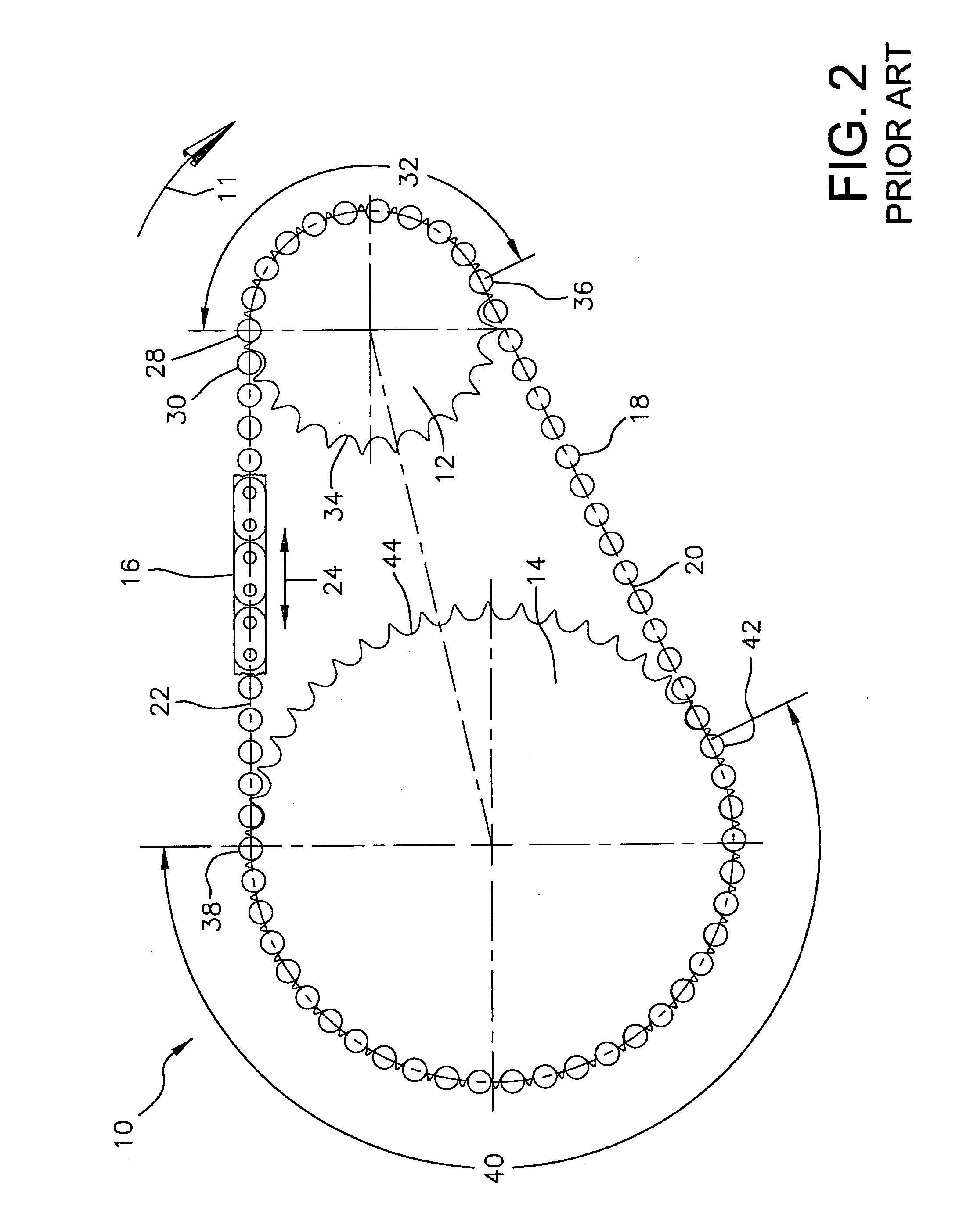 Roller chain sprocket with resilient cushion rings and root relief