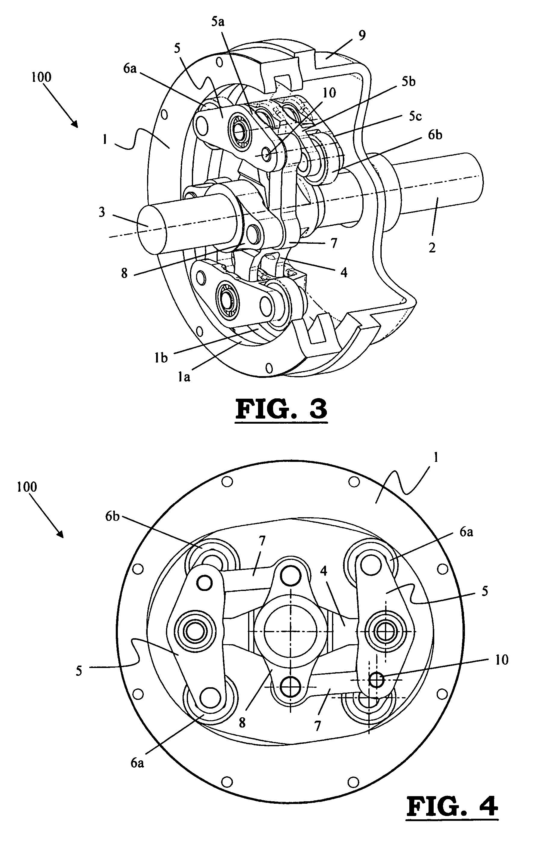 Device for modulating a first rotational motion of an input shaft to a second, different from the first, rotational motion of an output shaft in textile machines