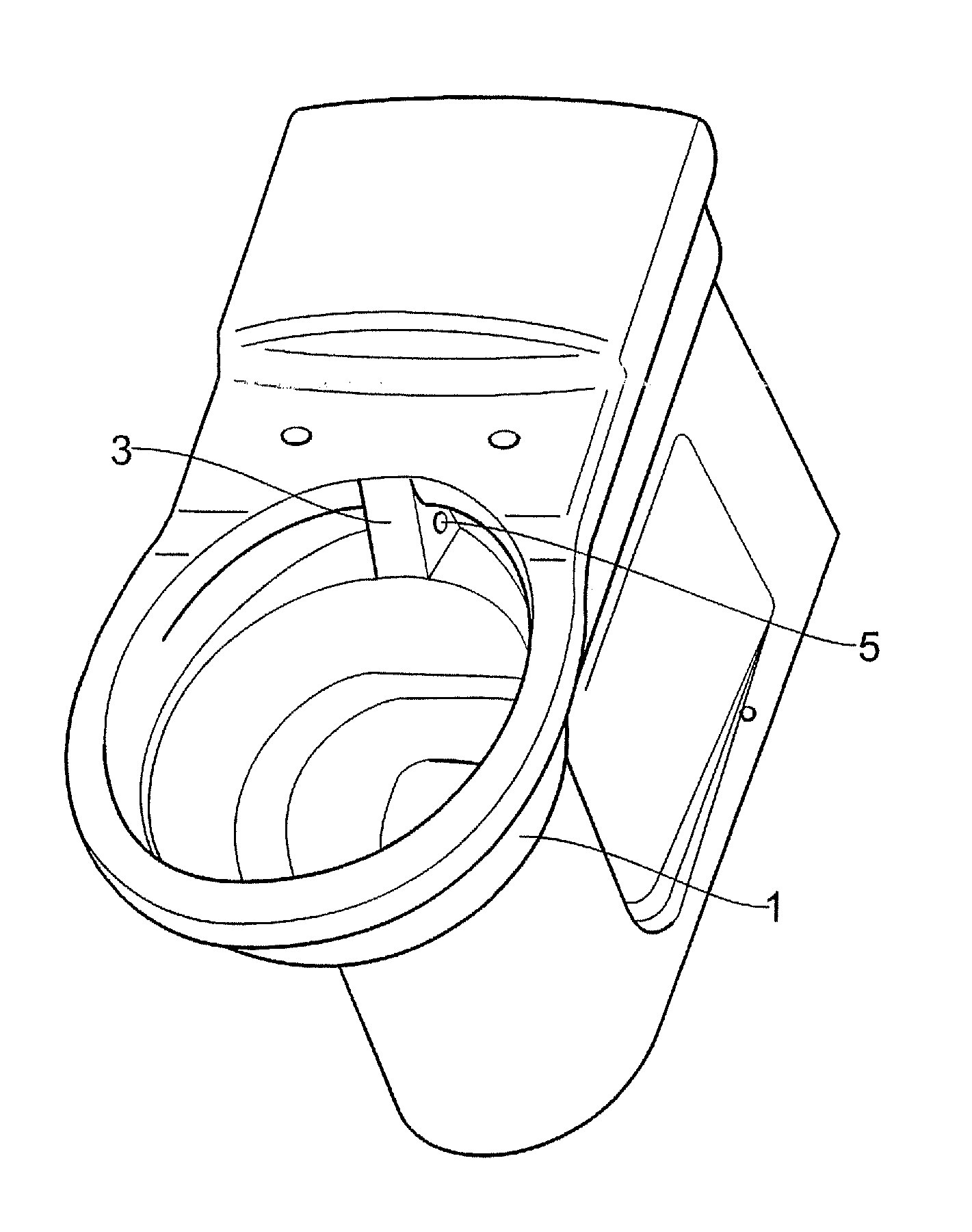 Rimless toilet with flush water distribution apparatus