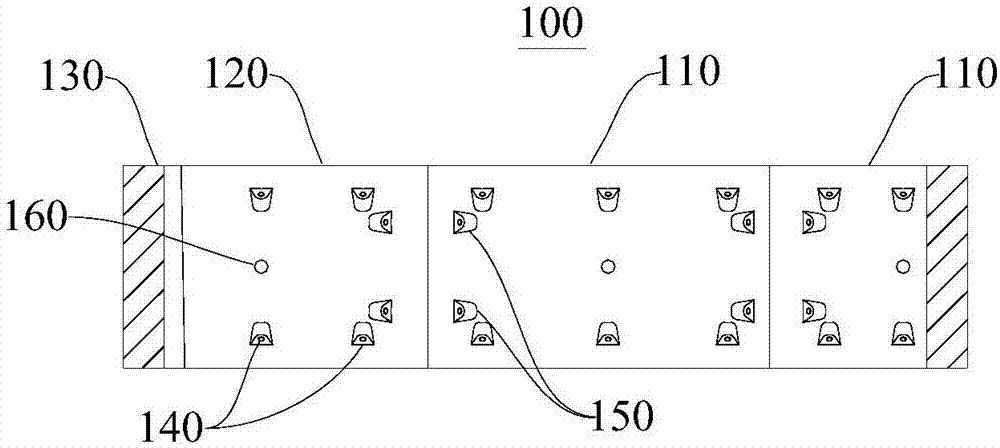 Shield tunnel lining ring suitable for quick metro lines