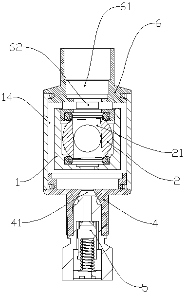 Right-angle ball valve with pressure relief function