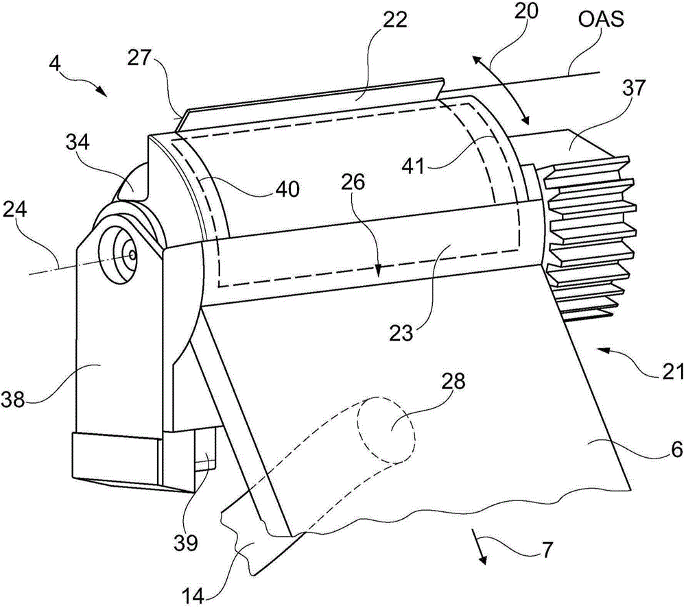 Workstation of a textile machine for creating cross-wound spools