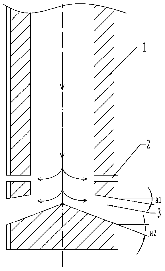 Immersion type side water injection nozzle capable of improving crystallizer flow field for continuous casting