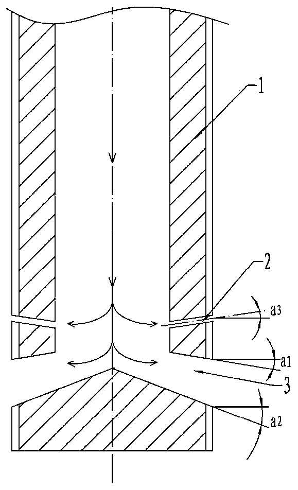 Immersion type side water injection nozzle capable of improving crystallizer flow field for continuous casting