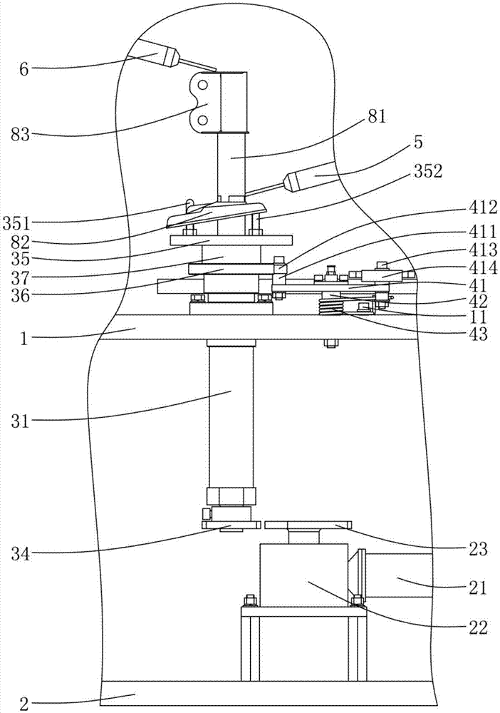 Welding mechanism of shock absorber welding machine