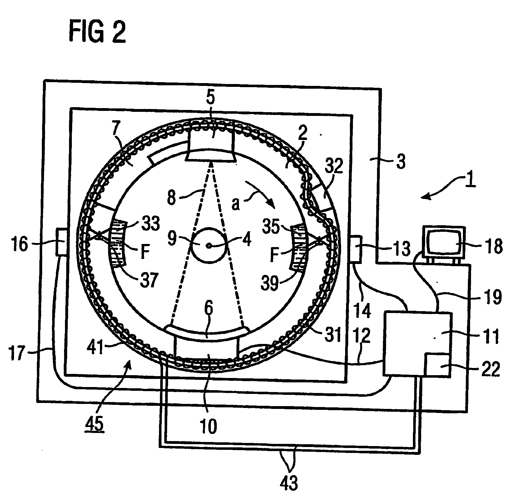 Automatic balancing system and method for a tomography device