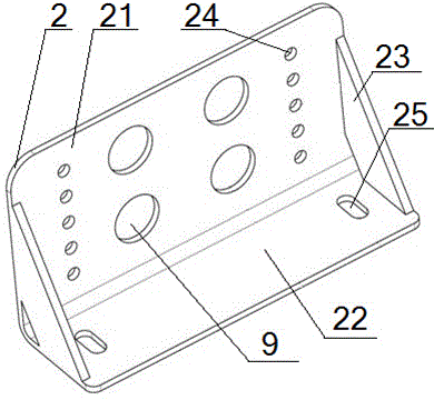 Transmission shaft intermediate support connecting structure capable of adjusting mounting position