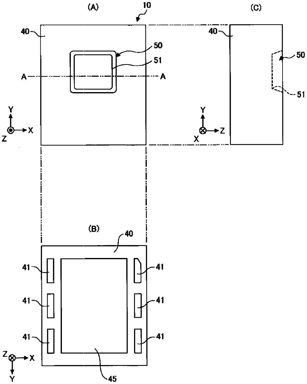 Detecting device, method for controlling detecting device and circuit for converting charge into voltage