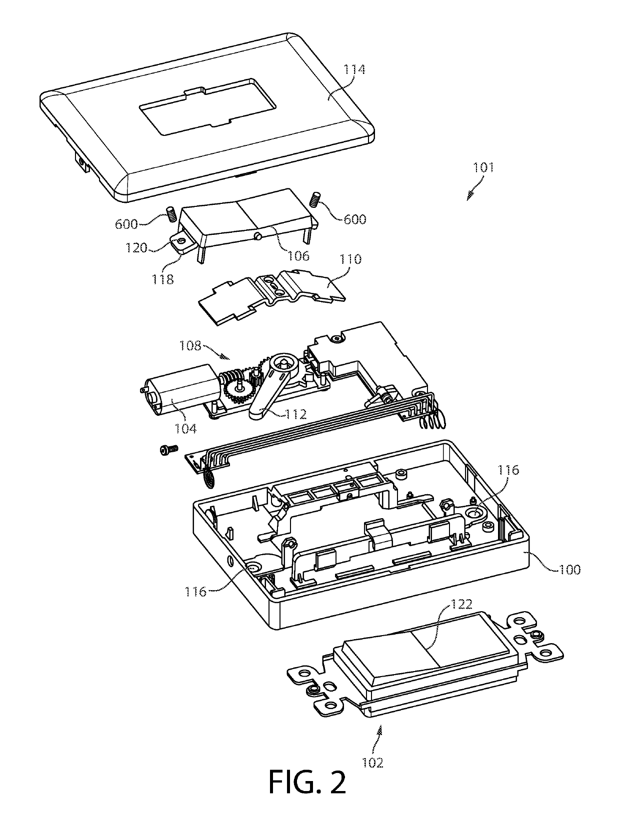 Remote-controlled switch cover assembly