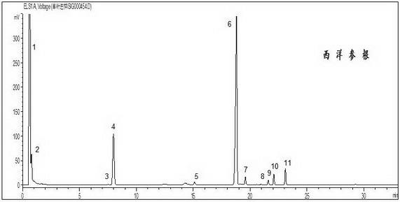 Method for constructing finger-print chromatogram for ginsenosides-containing crude drugs and preparations