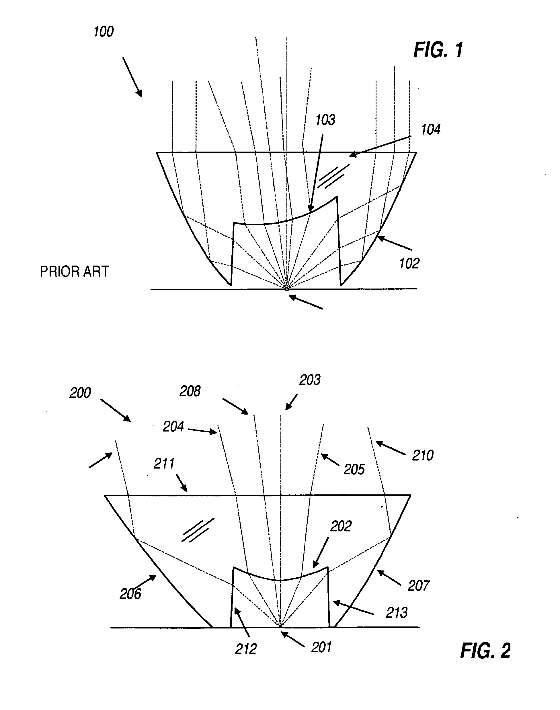 Off-axis collimation optics