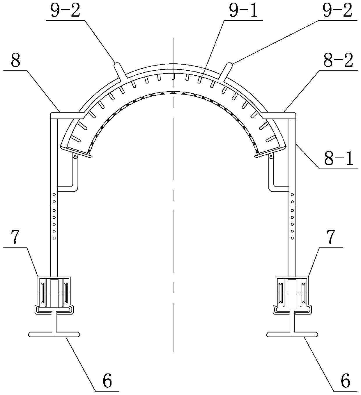 Rail-mounted picking system for tea trees