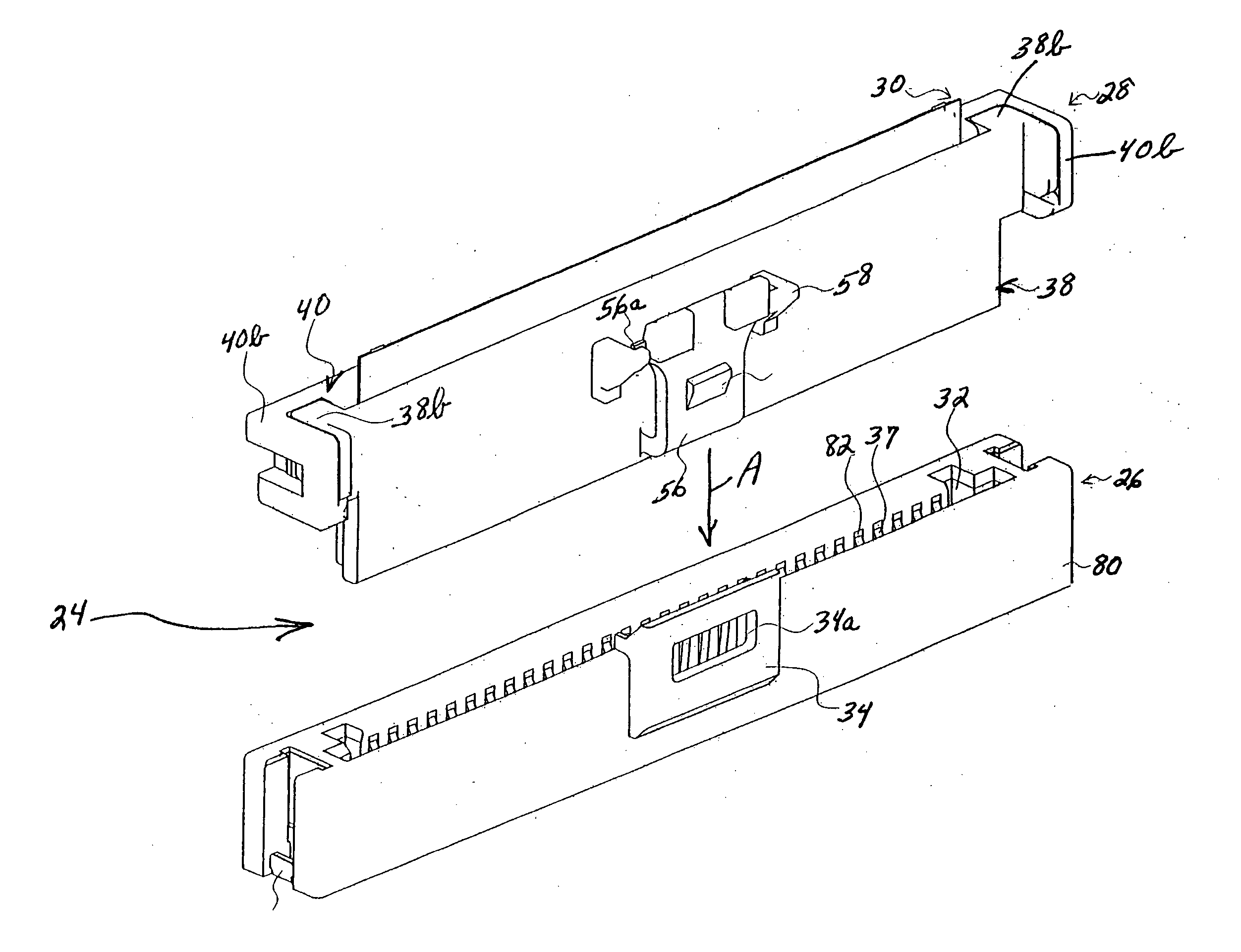 Holder for flat flexible circuitry