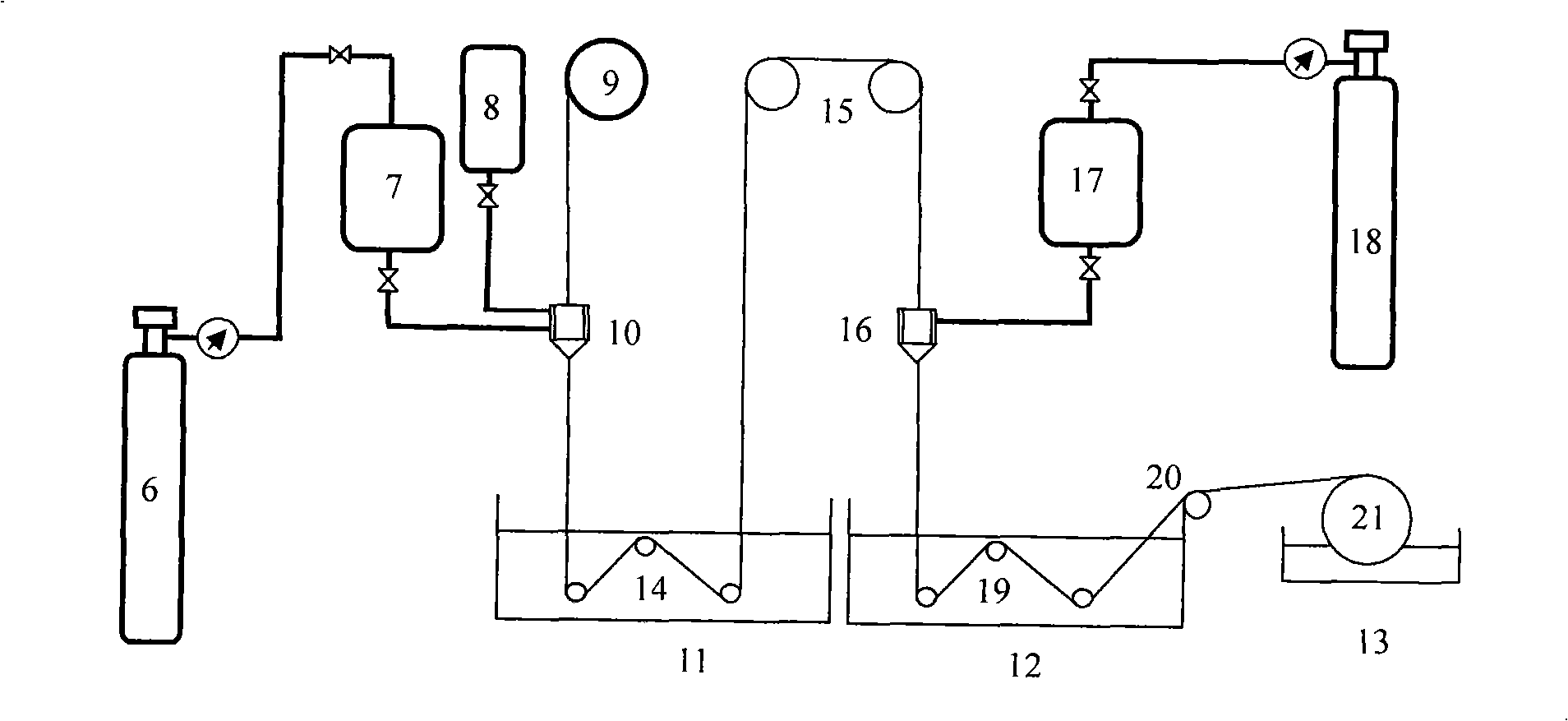 Reinforced tubular porous body compound film, method of preparing the same and use thereof