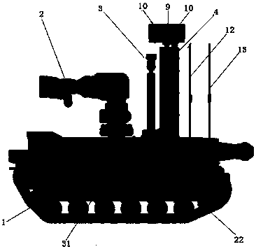 Fire-fighting fire-extinguishing detection and anti-explosion robot