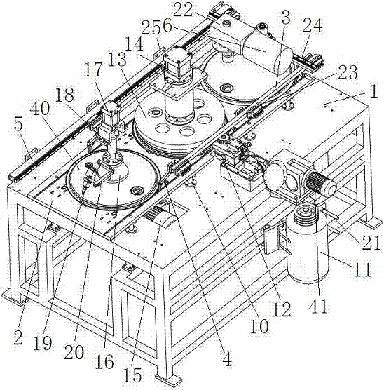 Barrel cover pre-coiling and glue spraying machine