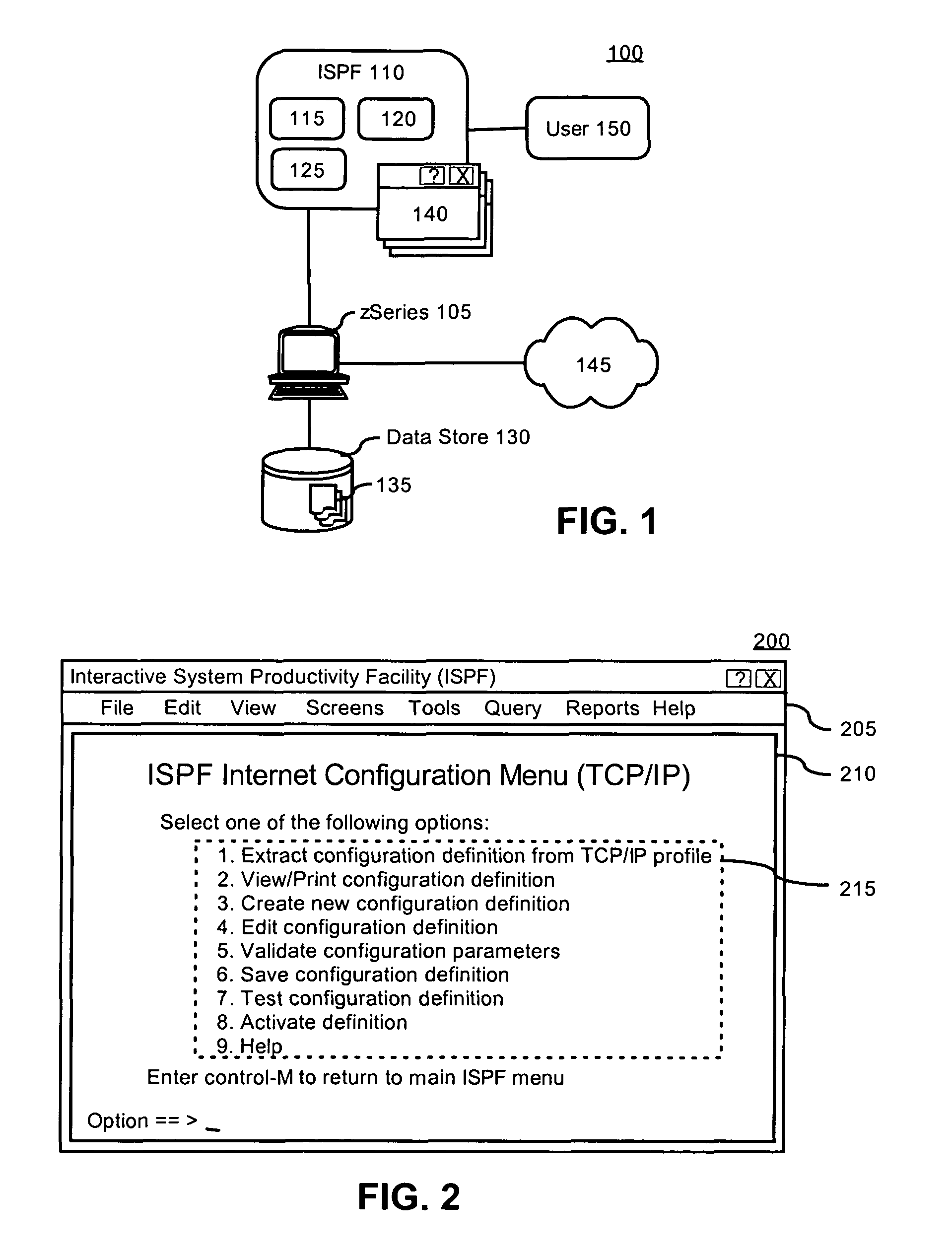 Interface for configuring internet communications on a zSeries computer