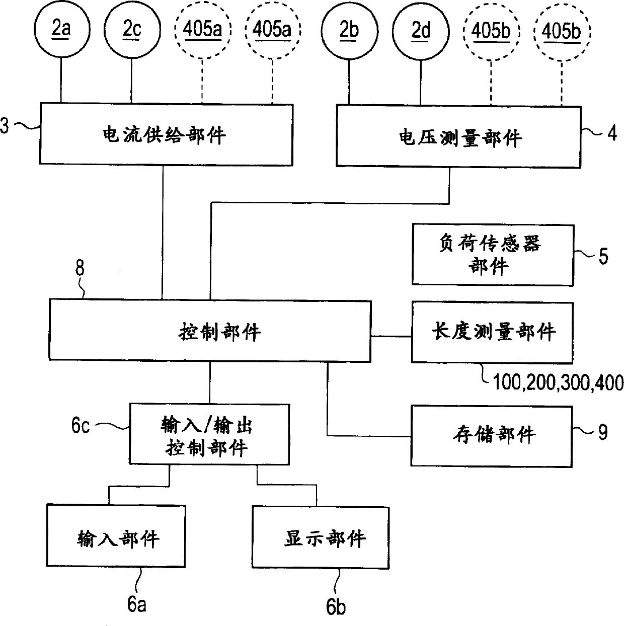 Body composition data acquiring apparatus