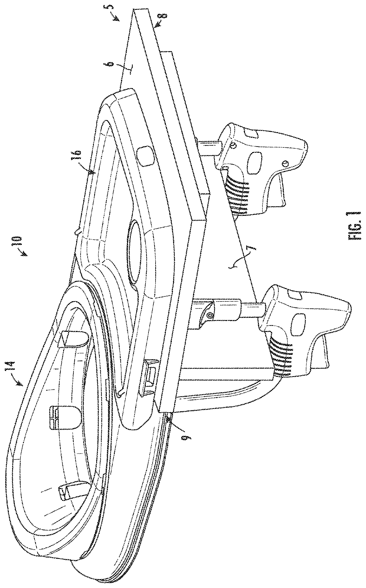 Rotatable clip-on table seat