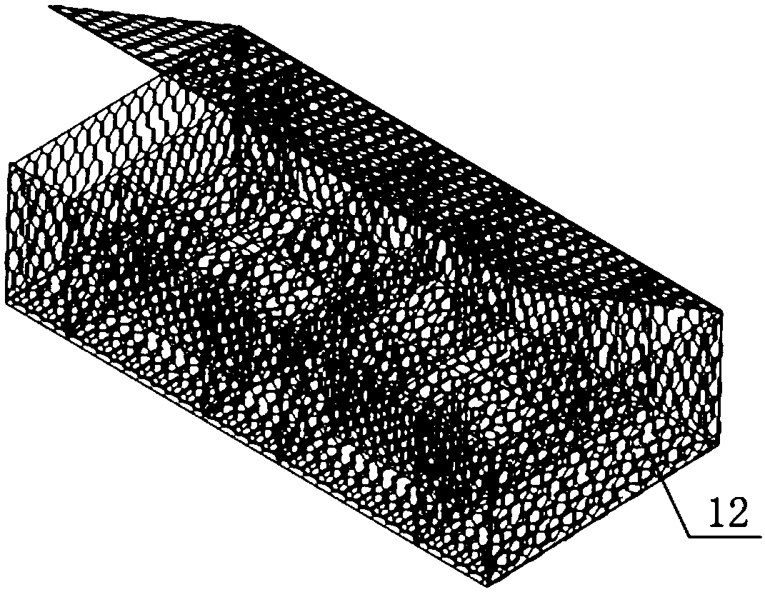 Gabion bracing system for ecological restoration of high-steep rock slope and laying method of gabion bracing system