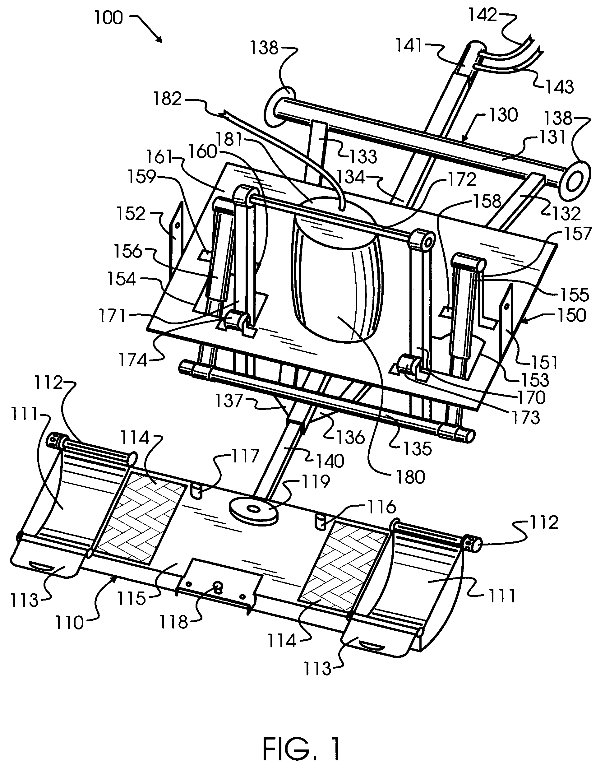 Vehicular towing apparatus using air lift