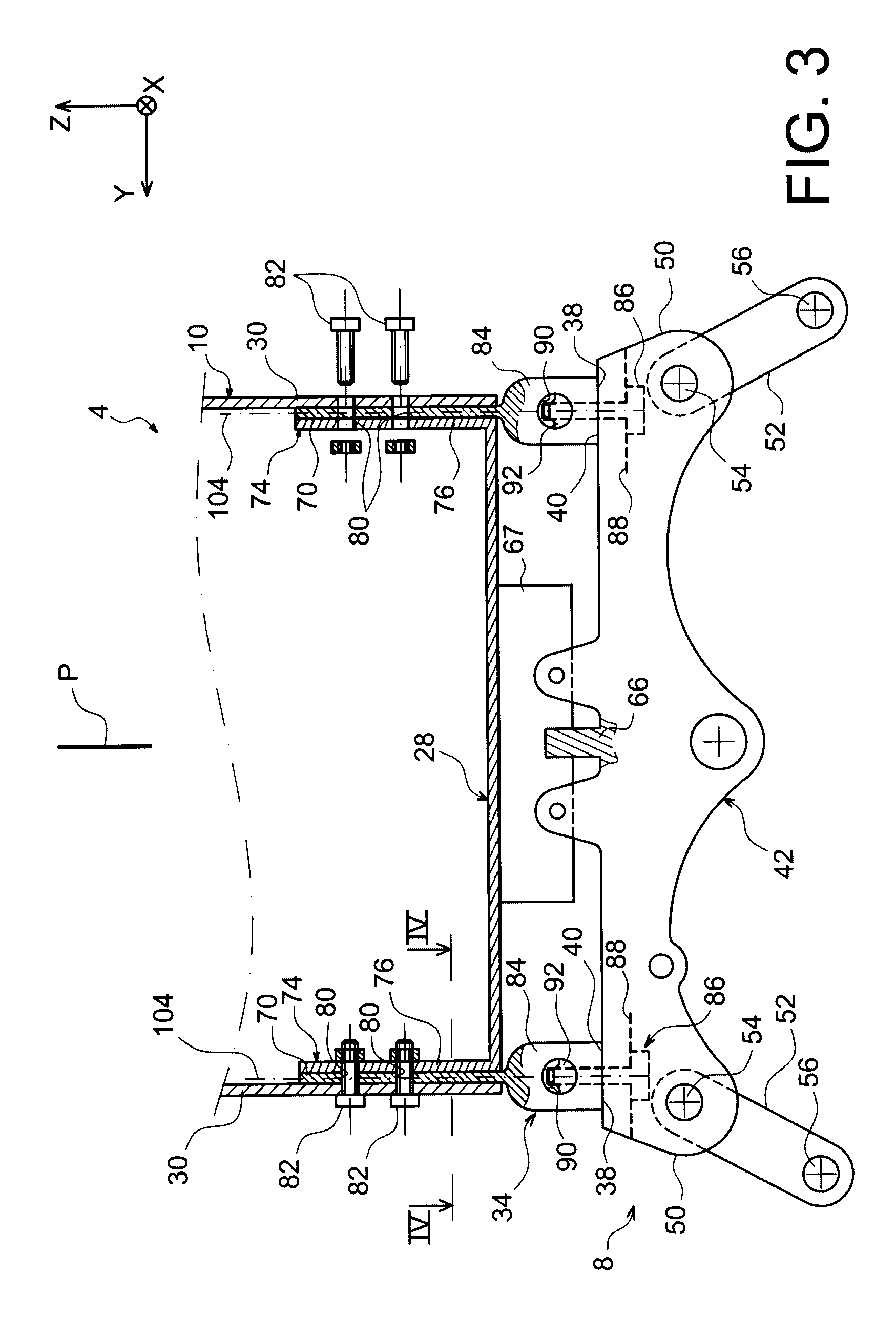 Aircraft engine attachment pylon having a rear engine attachment provided with a self-locking nut