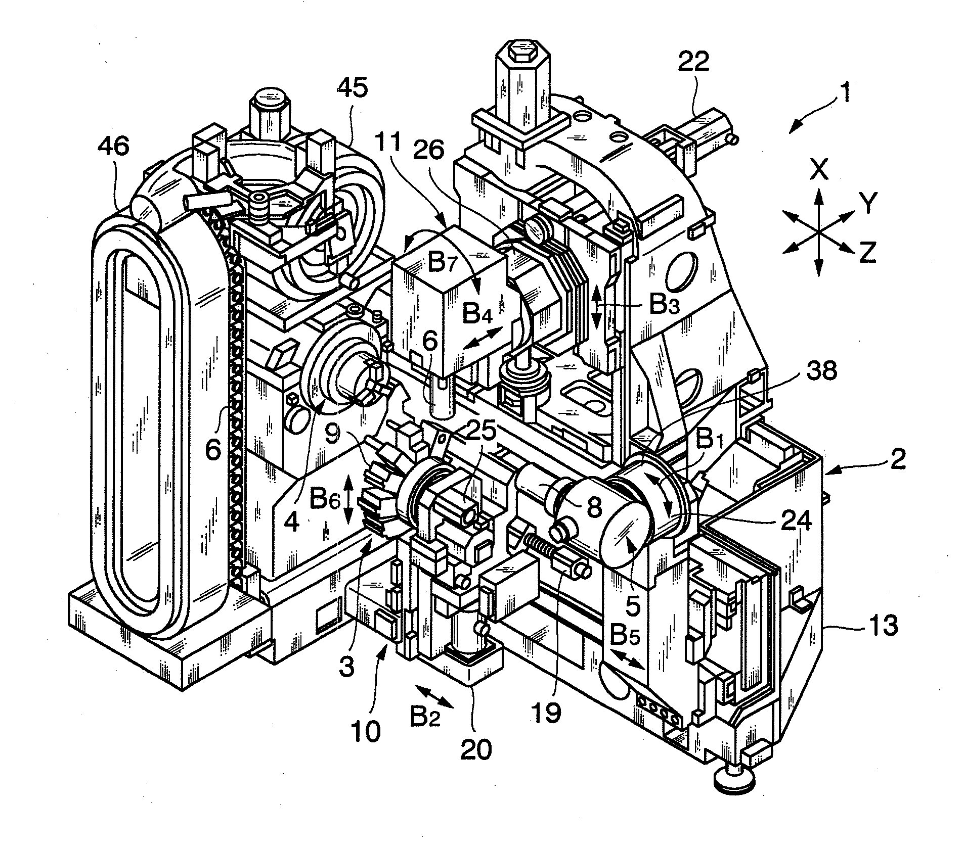 Machine tool for turning operations