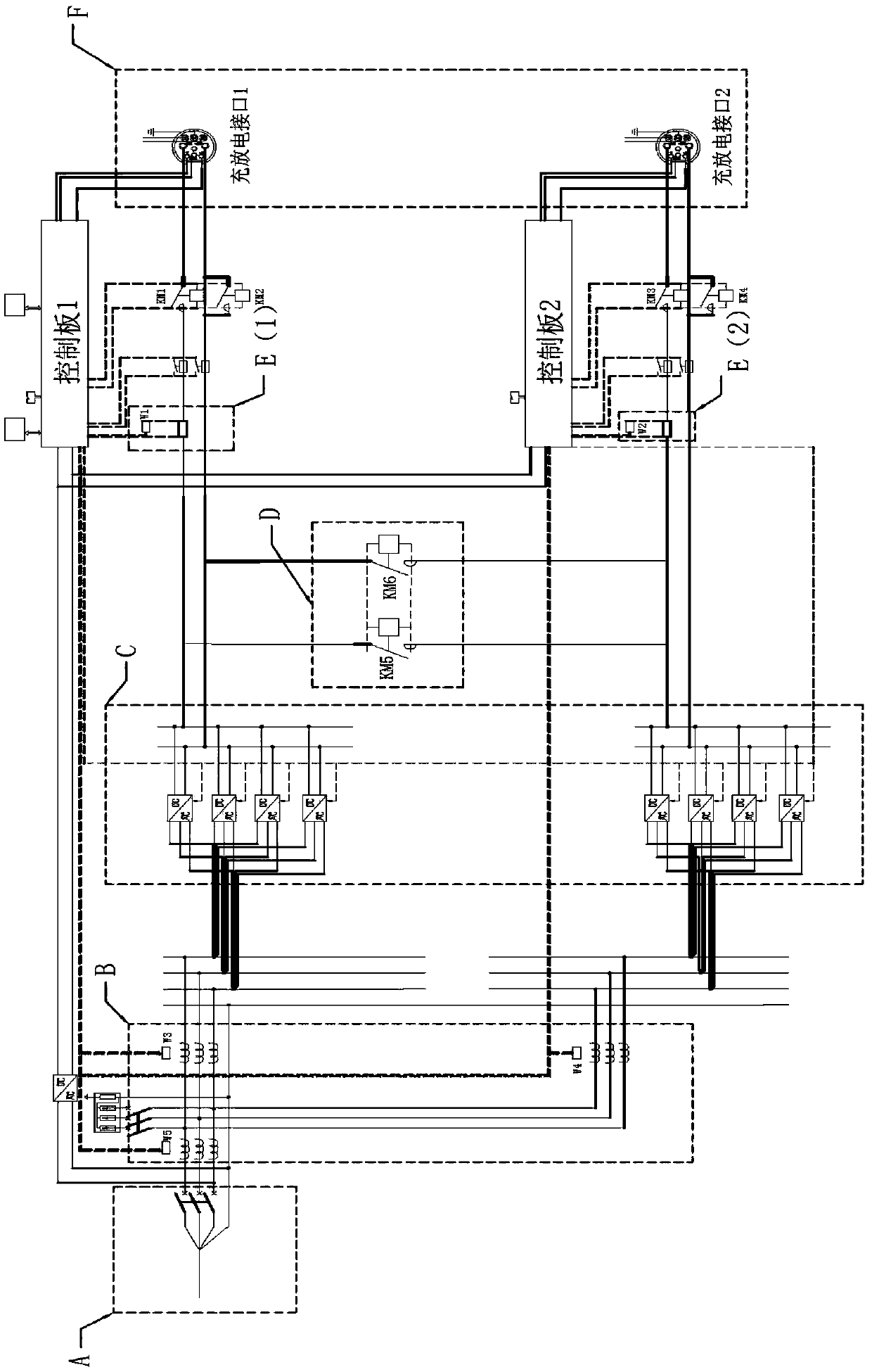 Charge and discharge system and control method thereof