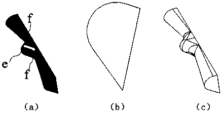 Volute with inward concave inclined volute tongue structure