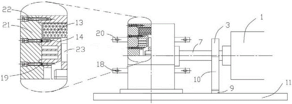 Bending composite loader, testing device and system for main shaft of machine tool