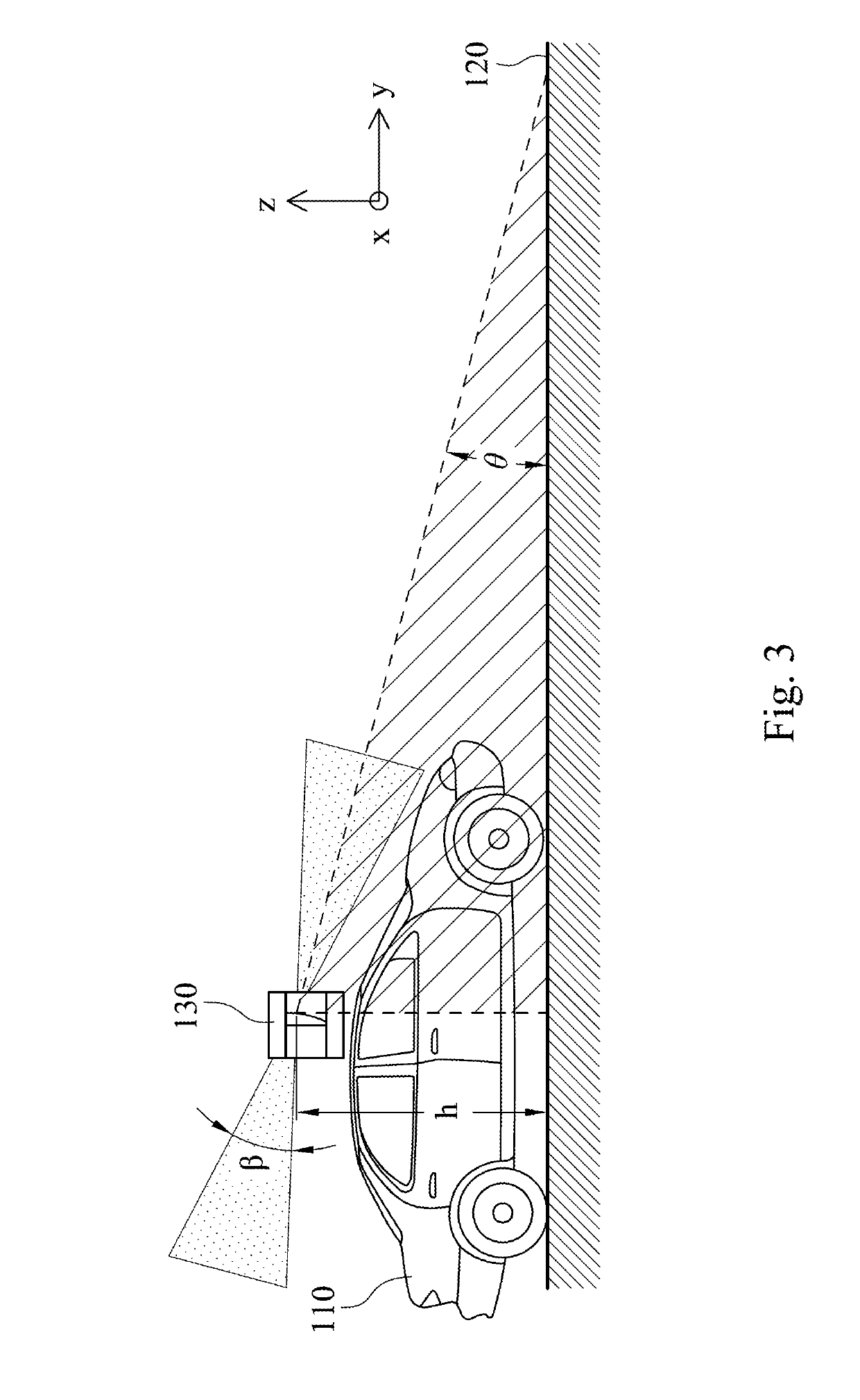 Dynamic road surface detecting method based on three-dimensional sensor