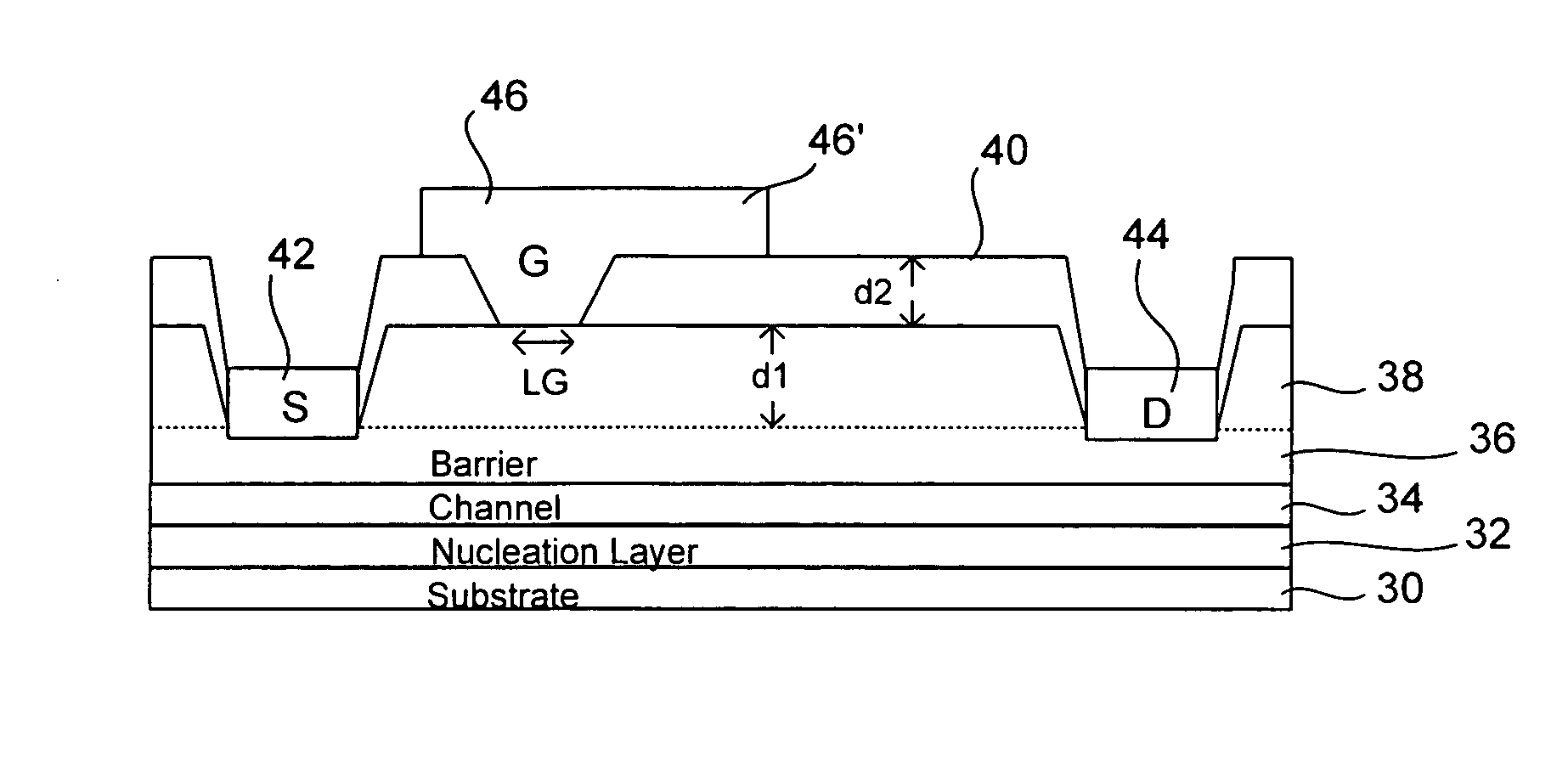 Switch mode power amplifier using MIS-HEMT with field plate extension