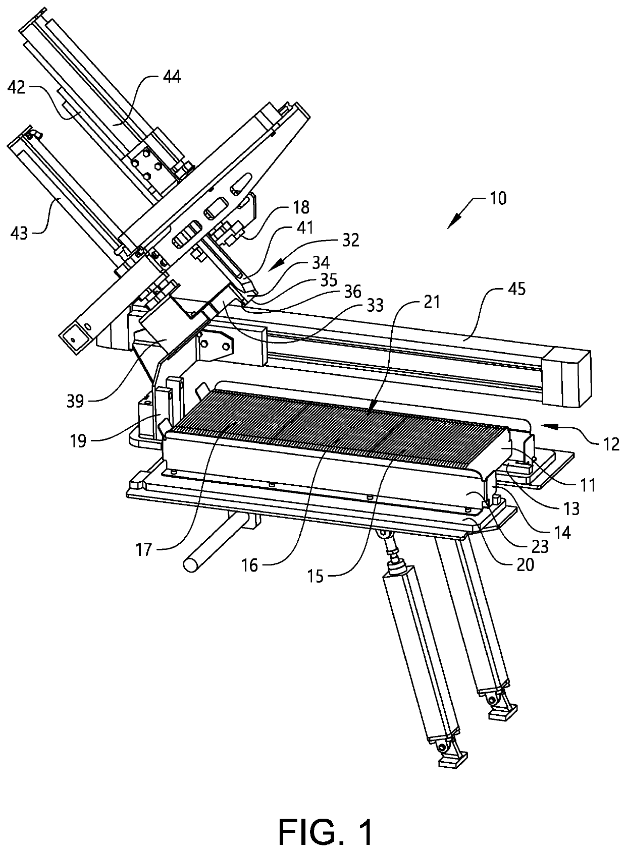 Carton stack divider and method for dividing a stack