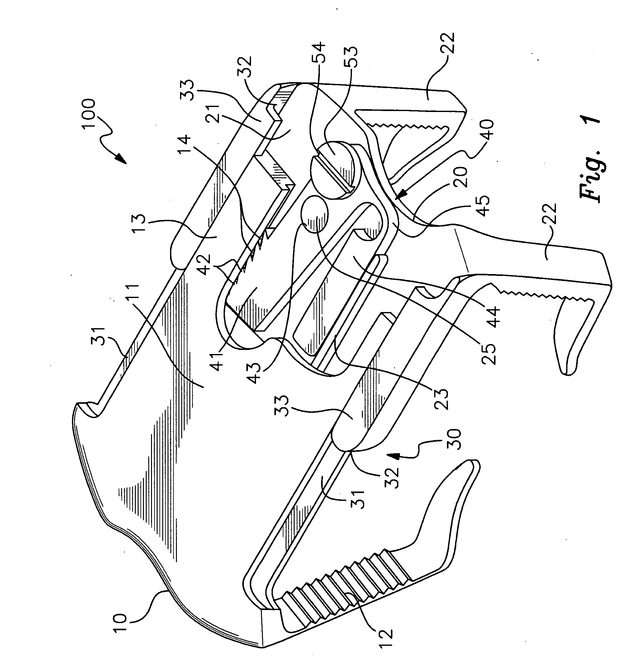 Lock and release mechanism for a sternal clamp