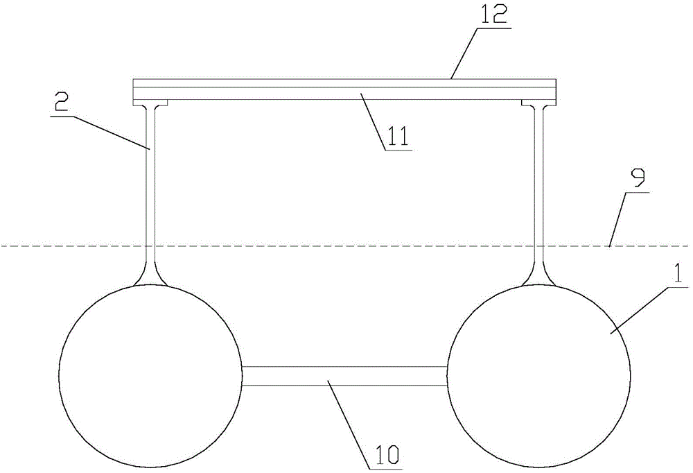 Float unit and combined water platform