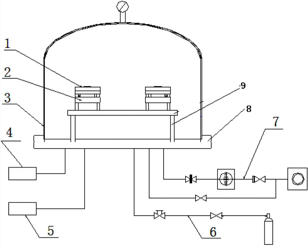 Thermal vacuum outgassing testing apparatus