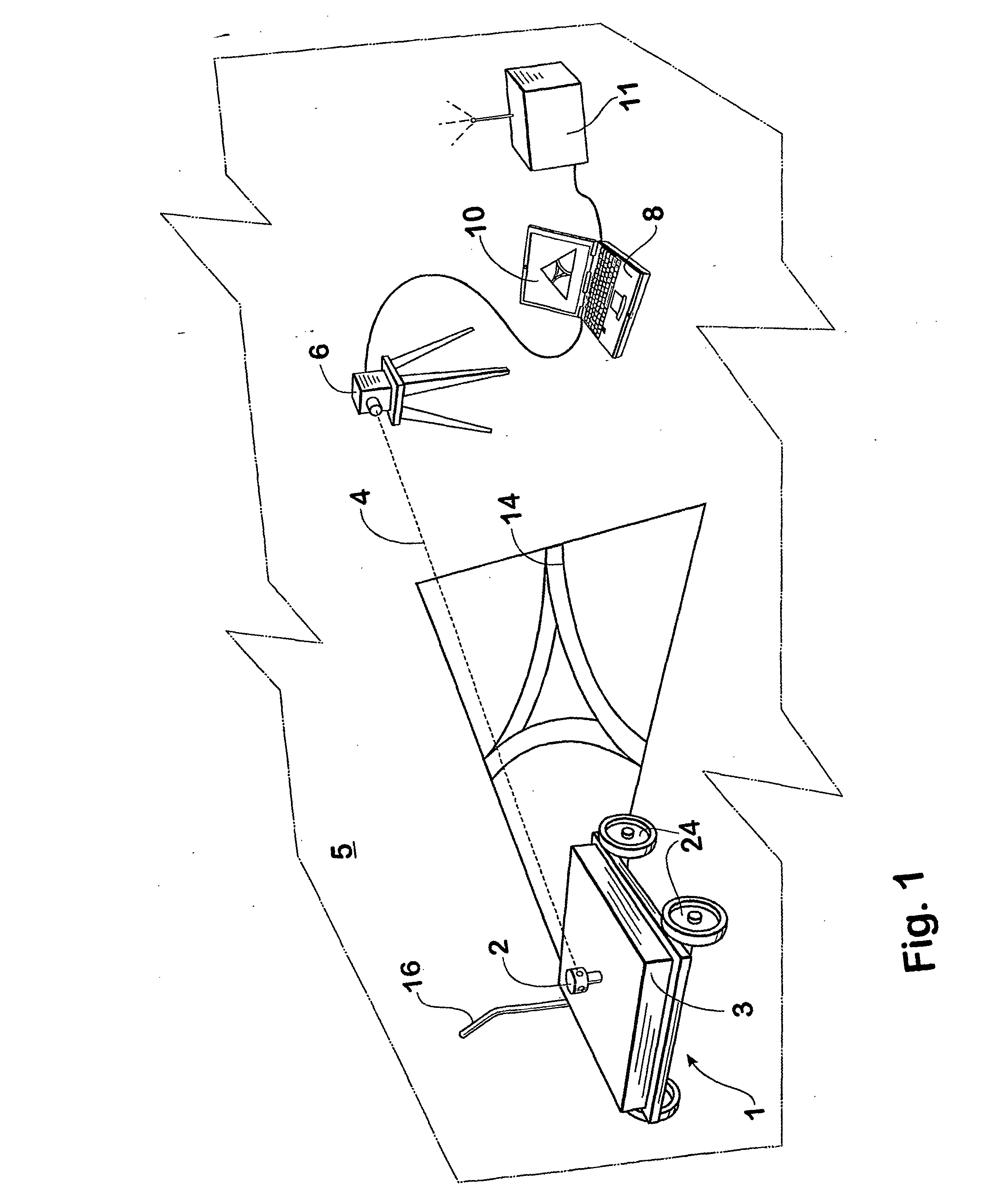 Automatic ground marking method and apparatus