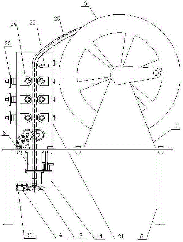 Built-in type acoustic emission test method for corrosion of bottom plate of storage tank