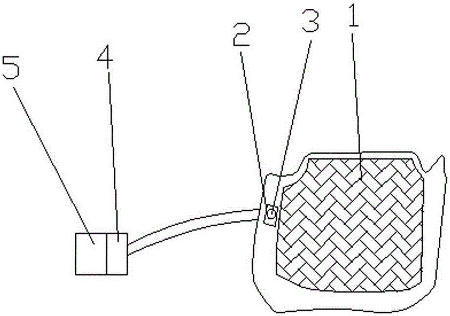 Vehicle-mounted foot pad with dust collector