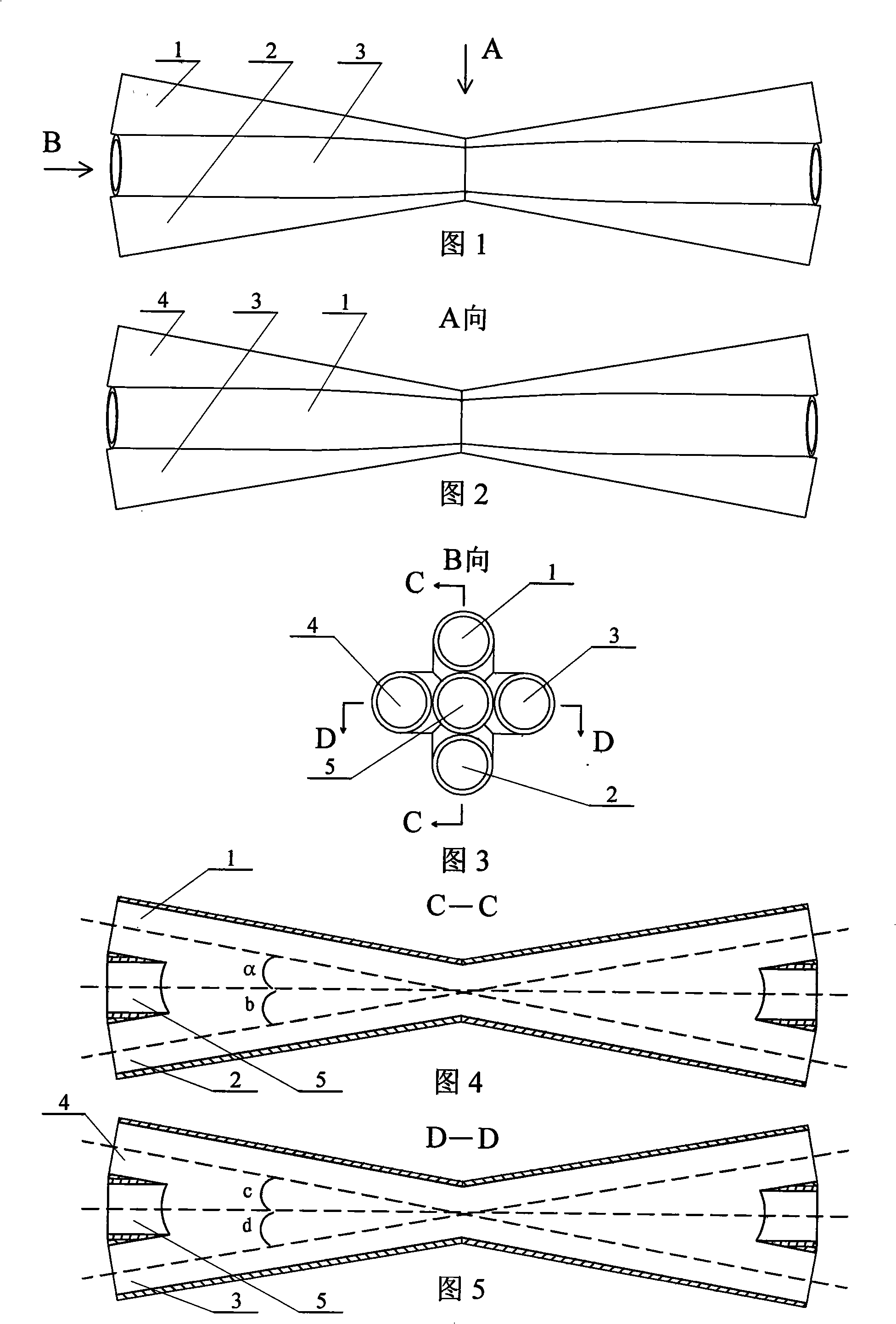 Three-dimensional interposed type medium pool for laser serial beam based on Brillonin amplification