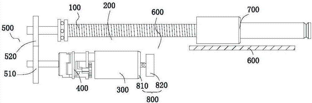 Lead screw transmission mechanism and oral local anesthesia booster