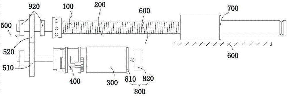 Lead screw transmission mechanism and oral local anesthesia booster