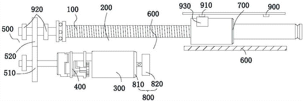 Lead screw transmission mechanism and oral local anesthesia booster