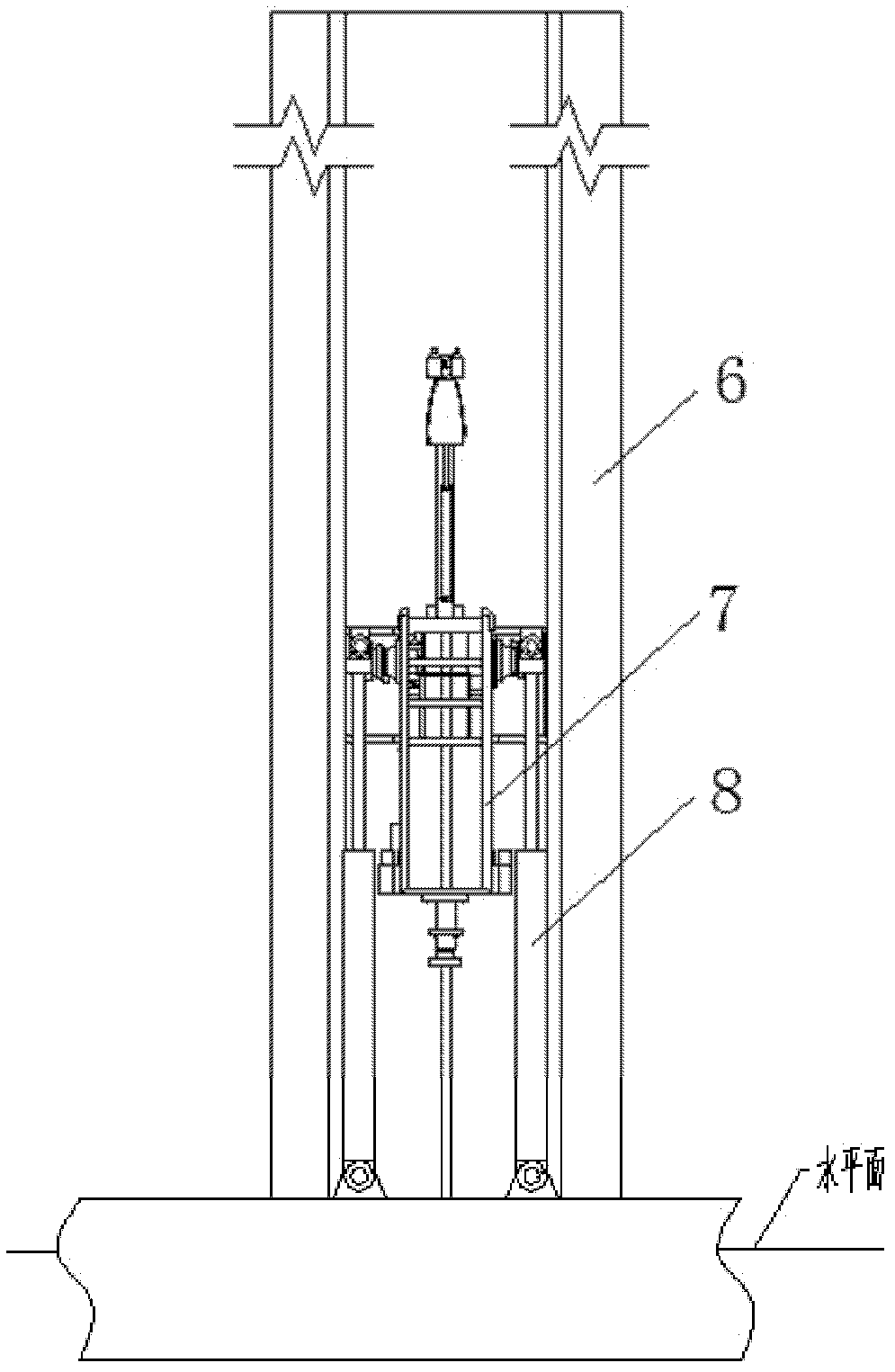 Continuous oil pipe heave compensation device