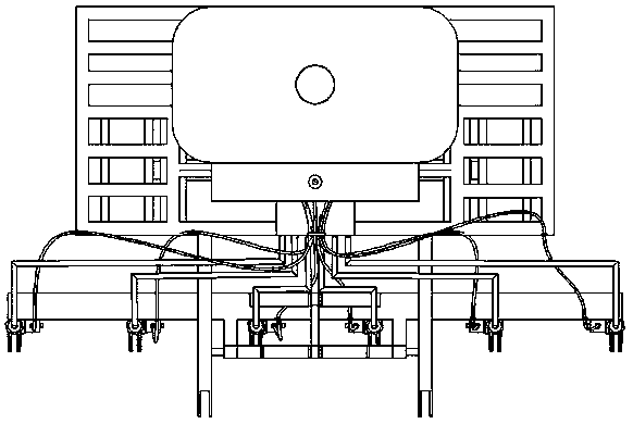 Urea-ammonium nitrate solution water and fertilizer integrated application device and fertilization method